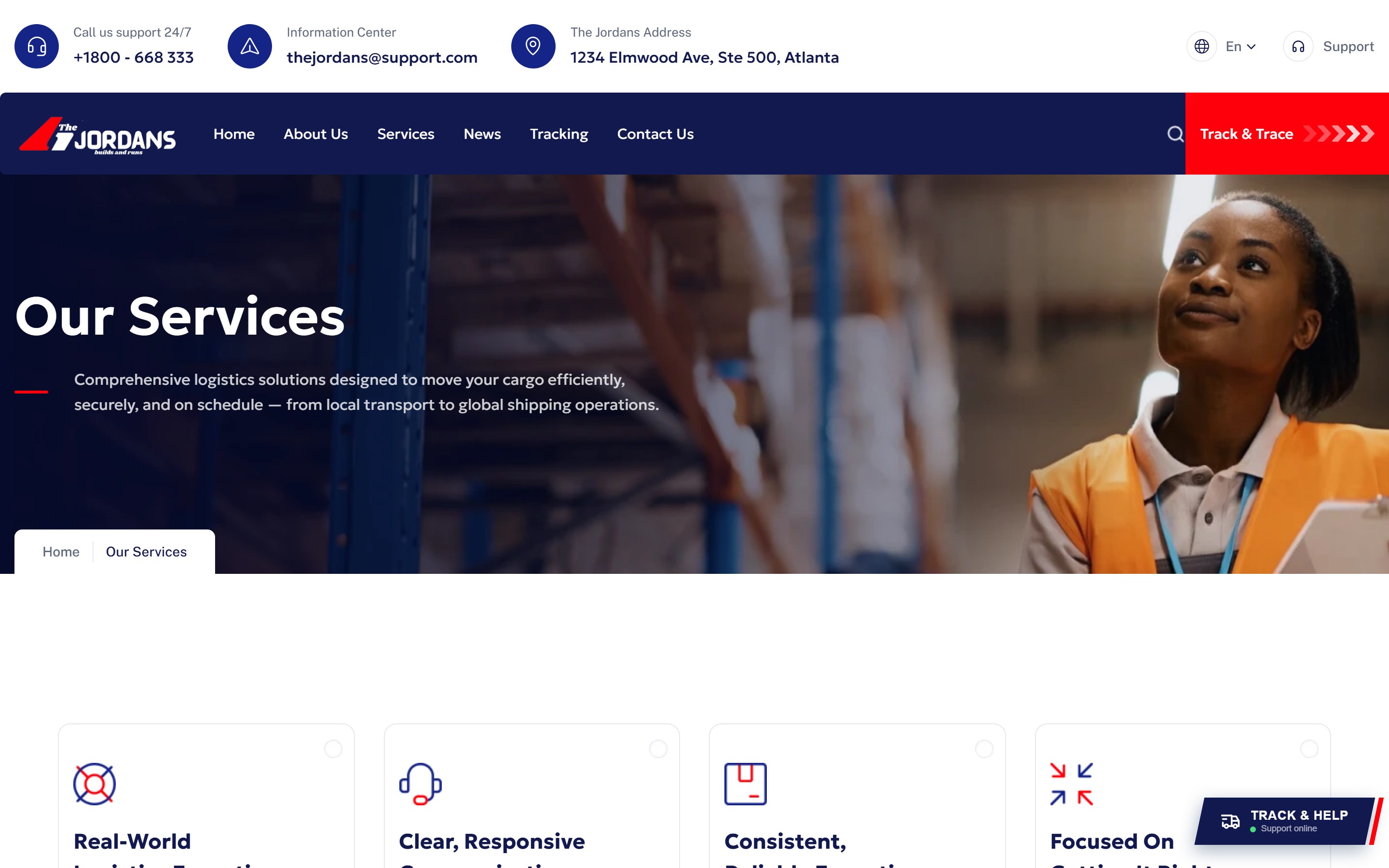 The Jordans Logistics & Freight screenshot